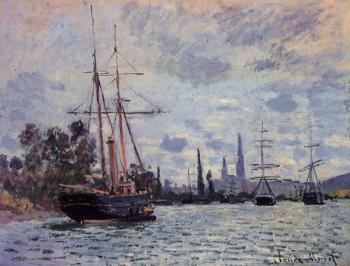 尅勞德 莫奈 The Seine at Rouen